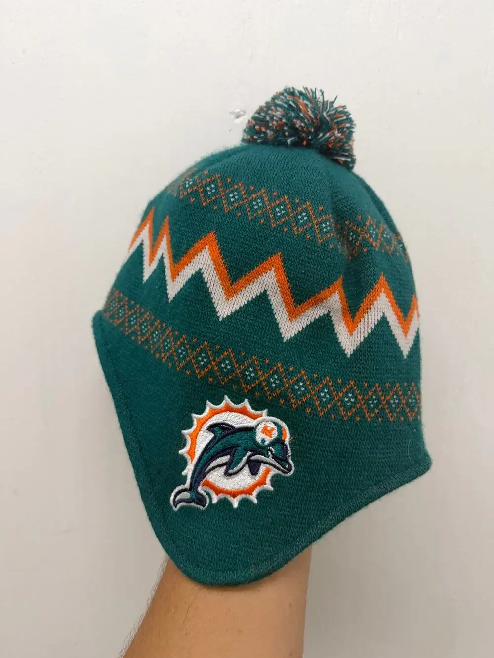 Miami Vintage Style Miami Dolphins NFL Youth Beanie Winter Hat Team Apparel